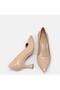 Women's Stiletto 41-42-43-44 Nude Patent Leather - Large Size - 3