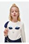 Girl's Long Sleeve T-Shirt Ecru 7041 - 2