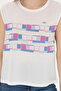 Women's Dark Blue Crew Neck T-Shirt 50281809 -Vr032 - 6