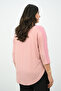 Women's Plus Size Sleeve Glitter Detailed Blouse 1855 - 5