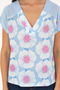 Women's Light Blue T-Shirt 50281805 -Vr003 - 6