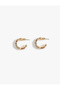 Hoop Earrings with Stone Detail