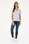 Women's Light Blue T-Shirt 50281805 -Vr003 - 4