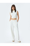 Three Thread Non-Shardon Hooded Cotton Sleeveless Crop Sweatshirt - 2