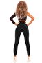 Women's High Waist Black Sports Leggings – Stretchy & Fit - 3