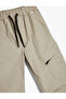 Waist Tied Parachute Trousers - Side Pocket - 5