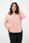Women's Plus Size Sleeve Glitter Detailed Blouse 1855 - 4