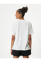 Cherry Printed T-Shirt Oversize Crew Neck Short Sleeve Cotton - 4