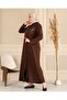 Women's Large Size Winter Hijab Top Coat Zippered Top Coat Full Size - 5
