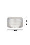 3.8cm 10ml Mini Jars with Transparent Lids for Jewelry and Cream Storage Box of 2 - 2