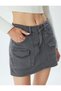 Mini Shorts Skirt with Pocket Detail and Buttons, Comfortable Fit - 5