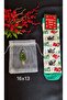 New Year's Gift Set Socks and Pouch New Year Santa Claus Pine Tree Gift Christmas Basket - 3