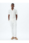Chino Trousers with Pocket Detail, Lace-Up Waist, Cotton - 2