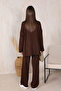 Brown Cuffed Knitted Suit 32-7006 - 3