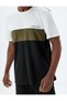 Sports T-Shirt Slogan Printed Color Block Crew Neck Short Sleeve - 5