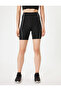 Sports Biker Leggings Stitching Detail High Waist Slim Fit Interlock - 3