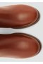 Block heel leather short boots - 5