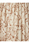 Asymmetrical Patterned Midi Length Pleated Skirt - 6