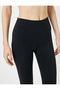 Sports Leggings Soft Tuşe Standard Waist Slim Fit - 5