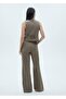 Micro Houndstooth Pattern Fabric Vest - 4