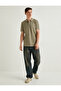 Slim Fit Polo T-Shirt Short Sleeve Stripe Detailed Cotton