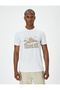 Slogan Print Cotton Crew Neck Slim Fit T-Shirt - 3