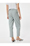 Pleat Detailed Crop Leg Pocket Fabric Trousers - 4