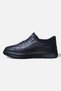 Genuine Leather Cold-Proof Non-Slip Rubber Sole Heel Spur Orthopedic Insoles Men's Shoes Black - 2