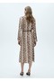 Snakeskin Print Shirt Dress - 4