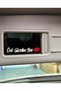 My Beautiful Bee Automobile Makeup Mirror Sticker (9X1.2Cm) White-Red - 2