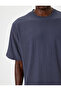 Oversize T-Shirt Short Sleeve Crew Neck Textured - 5