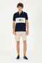 Men's Regular Fit Polo Neck Navy Blue T-Shirt 50281562-Vr033 - 4