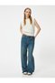 Knitted Textured Sweater Crew Neck Sleeveless - 2