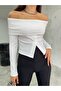 Women's Ottoman Fabric Madonna Collar Buttoned Blouse