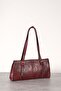 Women's Buckle Shoulder Bag Mng Burgundy - 6