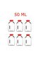 6 Pieces Glass Ginger Shot Detox Bottle Leak-Proof Multi-Purpose Jar with Red Lid 50ml - 2