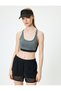 Sports Bra U Neck Slim Fit Covered Back Detailed Interlock - 3