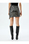Evening Dress Skirt Mini Sequined Asymmetrical Cut with Tie Detail - 4