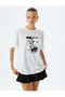 Photo Printed T-Shirt Short Sleeve Crew Neck Cotton