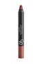 Matte Lipstick Crayon No: 14 Dark Beige - Mat Kalem Ruj - 3