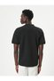 Oversize T-Shirt Slogan Printed Short Sleeve Crew Neck Cotton Blend - 4