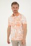 Men's Regular Fit Polo Neck Salmon T-Shirt 50281518-Vr047 - 3