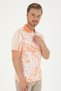 Men's Regular Fit Polo Neck Salmon T-Shirt 50281518-Vr047