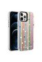 iPhone 12 Pro Max Compatible Patterned Zore Silver Hard Case-Dots