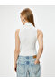 High Neck Sleeveless Slim Fit Tank Top - 4