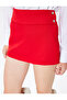 Low Waist Slim Fit Button Detailed Mini Shorts Skirt - 5