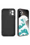 iPhone 12 Compatible Camera Protected Patterned Hard Silicone Zore Epoxy Case-No8 - 2