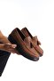 Blaze Laceless Tasseled Men's Casual Classic Shoes Brown Black - 4