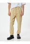 Jogger Pants Cargo Pocket Detailed Waist Lace up Cotton - 3