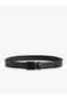 Faux Leather Belt - Buckle Detailed - 2